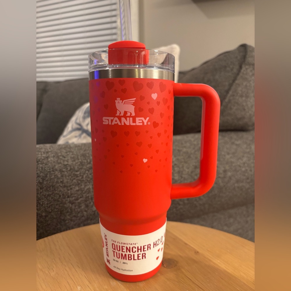 Stanley 30oz Red Valentine “Ruby Hearts” Tumbler Target NEW
